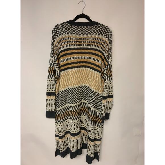Midi Cardigan Open Multi Knit Boho Causal Classic Womens Size 1X - Picture 3 of 11